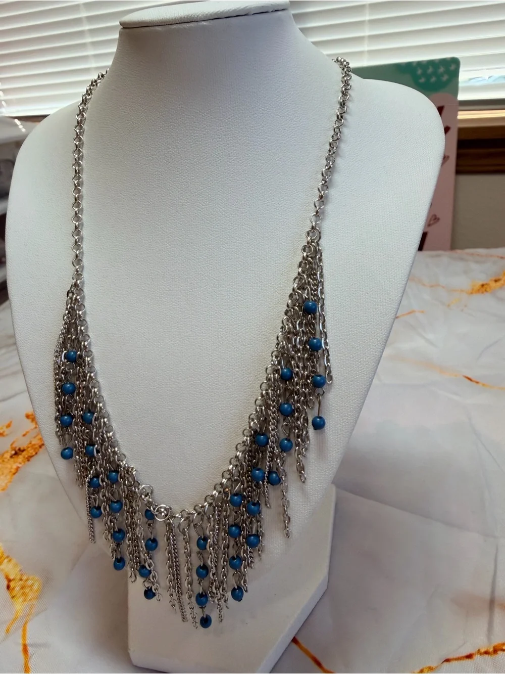 Hideaway Blue Necklace and Earring set NWT!